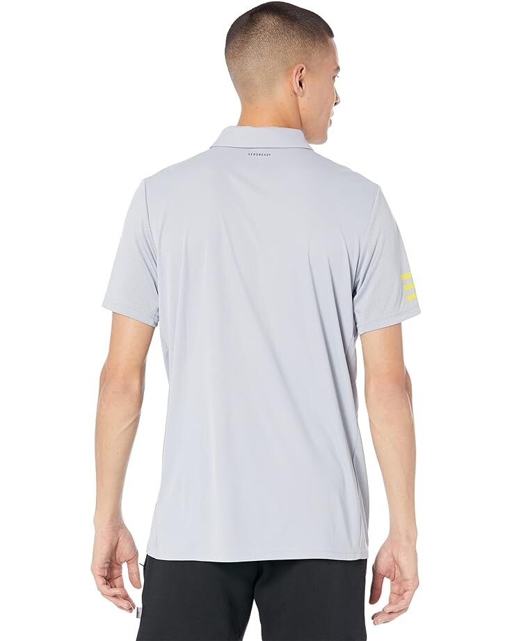 Поло Adidas Club 3-Stripes Polo, цвет Halo Silver/Beam Yellow