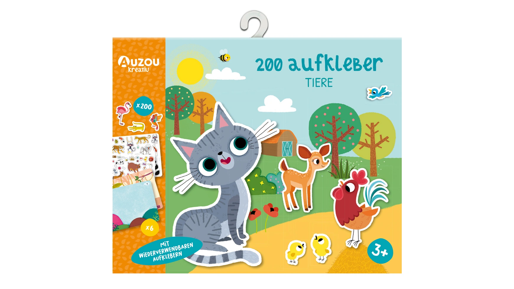 Креативный набор наклеек животные 200 штук от auzou Huch Verlag цена и фото