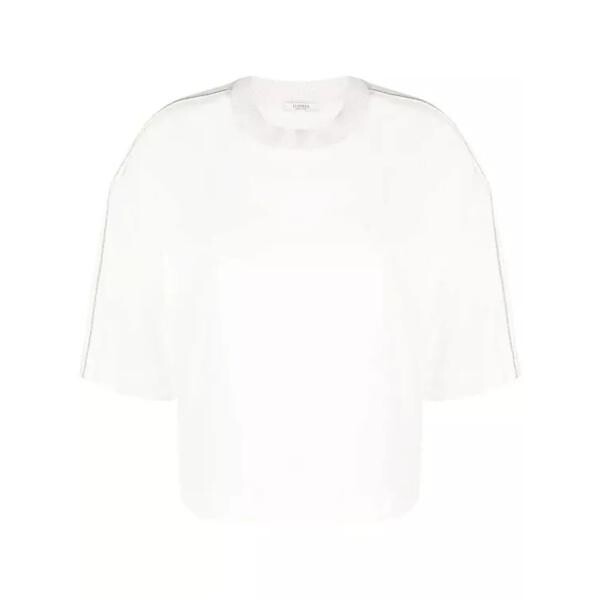 

Футболка appliqué-detail half-sleeve t-shirt Peserico, белый