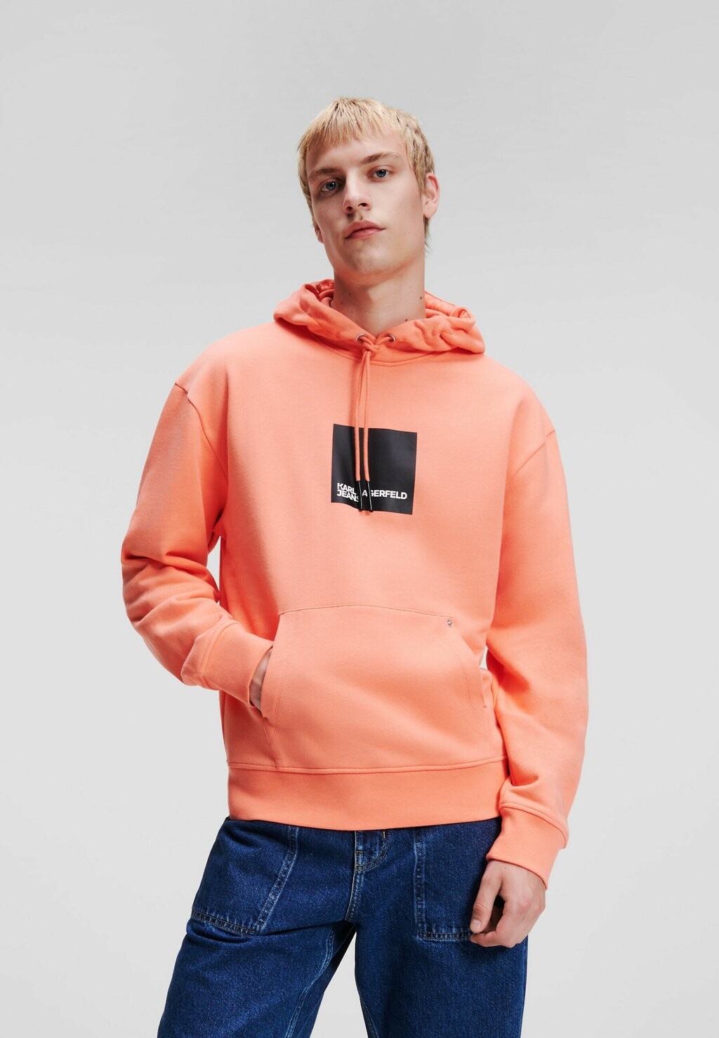 

Толстовка Logo Karl Lagerfeld, цвет fushion coral