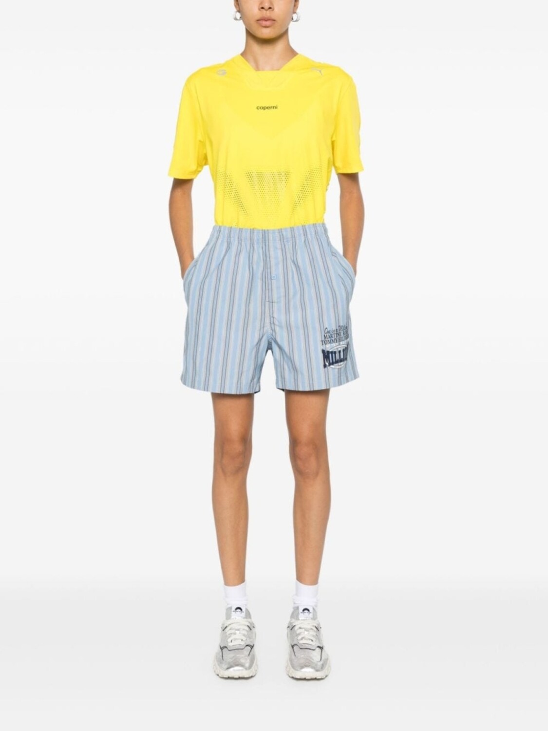 

Martine Rose шорты с логотипом из коллаборации с Tommy Jeans, синий