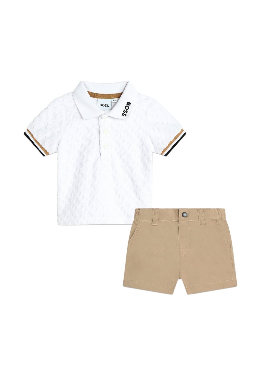 

Шорты BOSS Kidswear, цвет white brown