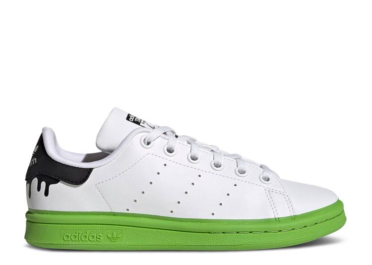 

Кроссовки Adidas STAN SMITH BIG KID 'PAINT DRIP - WHITE SOLID GREEN', белый