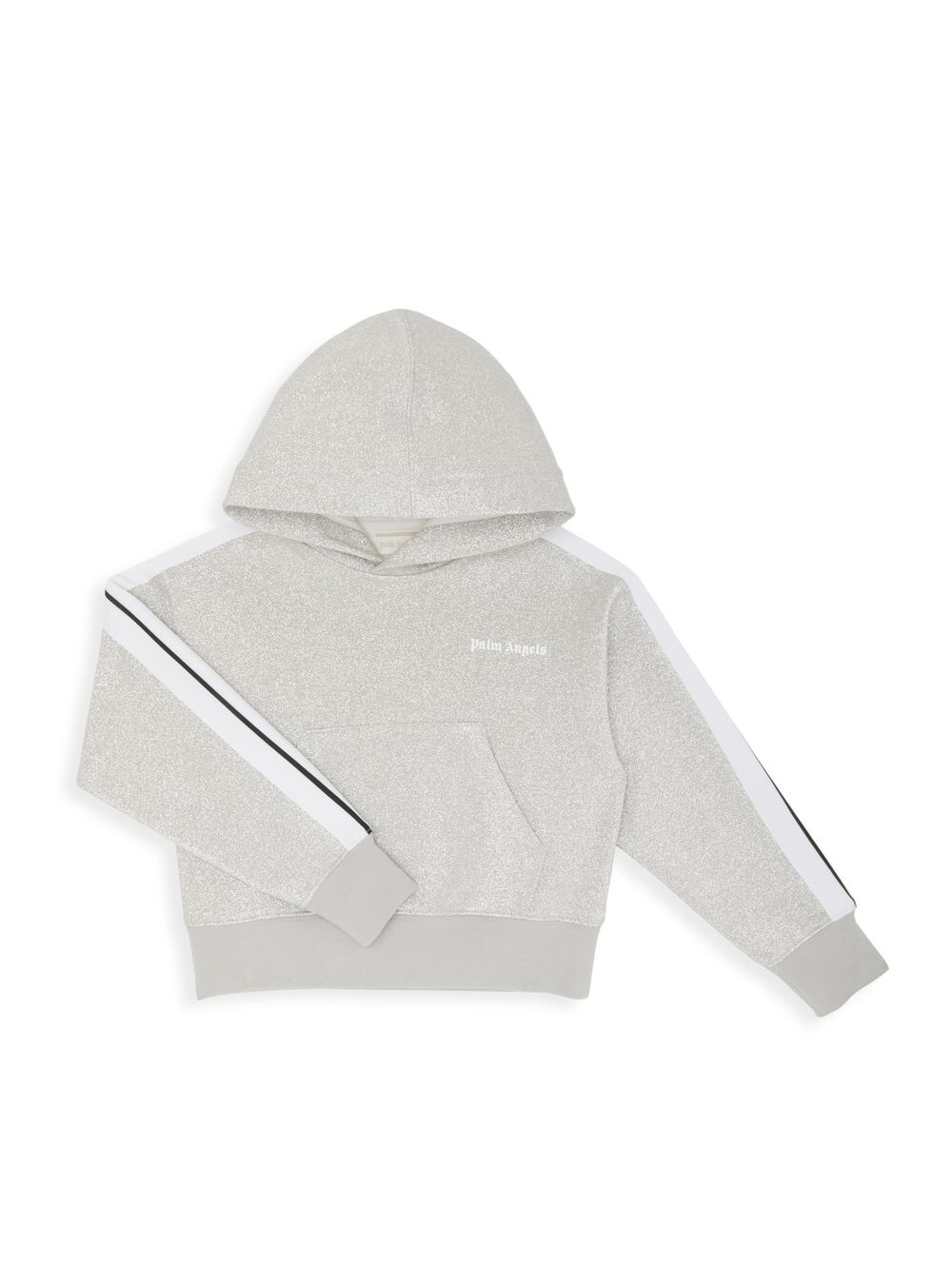 

Спортивная худи с логотипом Little Girl's & Girl's Palm Angels, белый