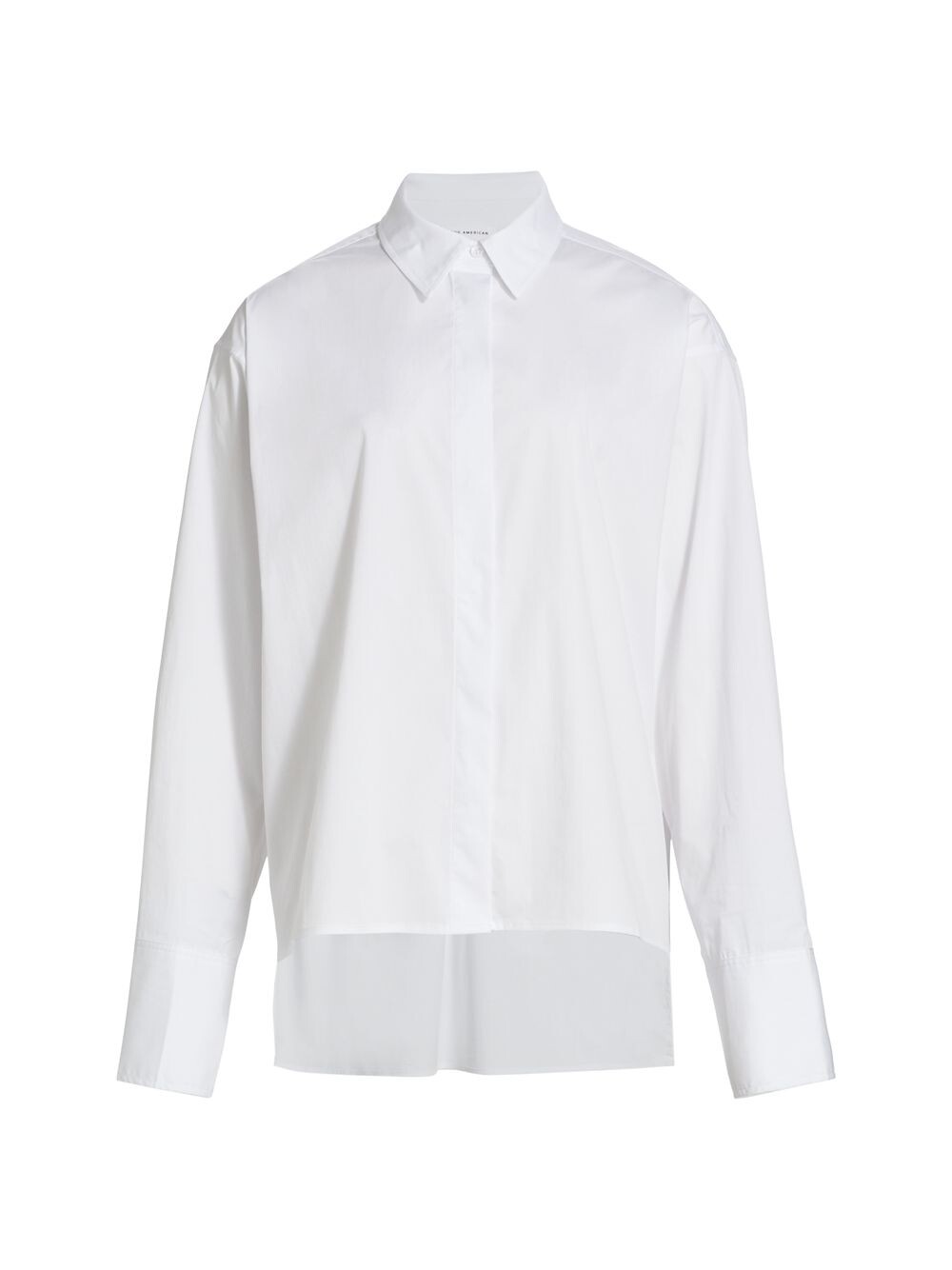 

Хорошая рубашка High-Low Shirt GOOD AMERICAN, белый
