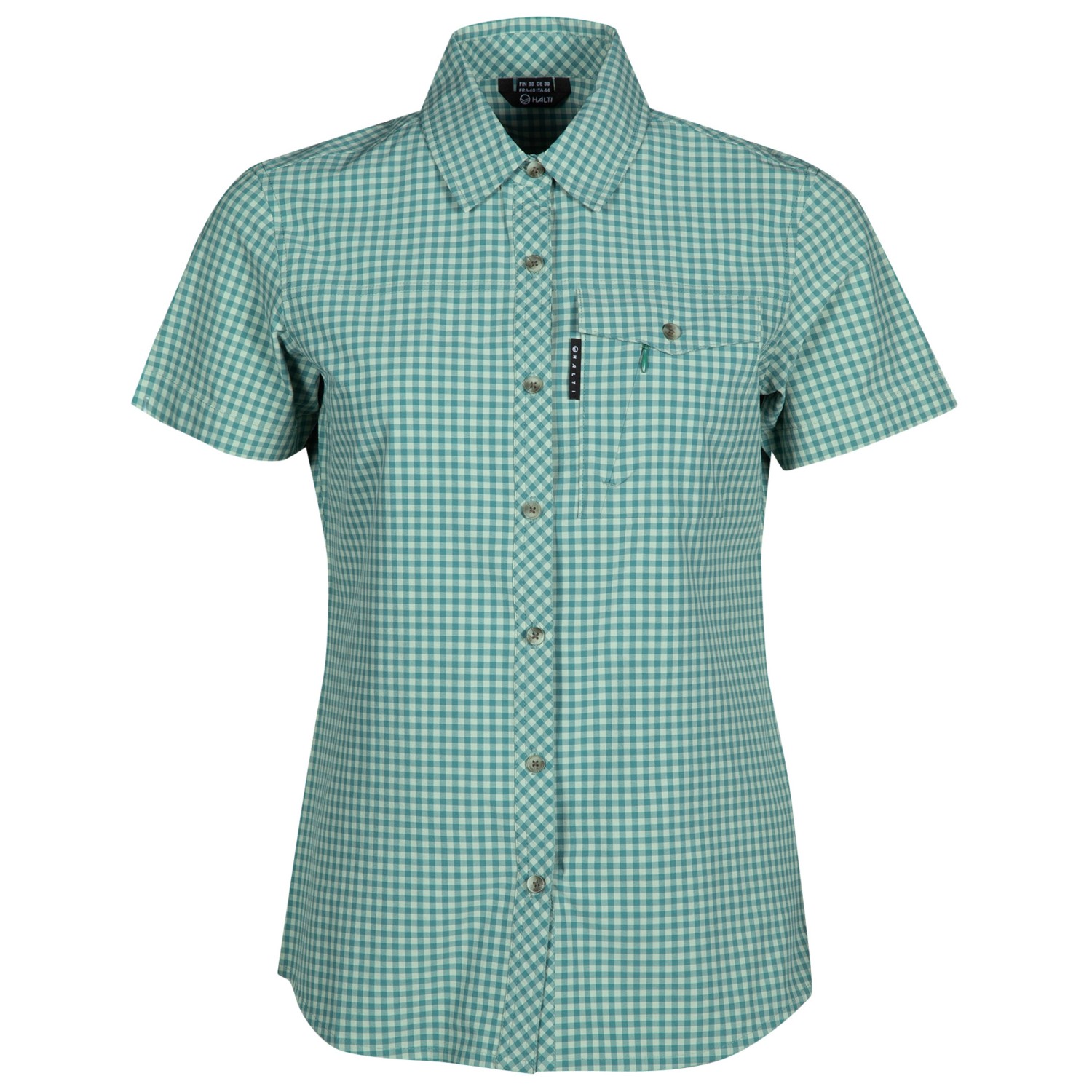 

Блузка Halti Women's Kota Check T Shirt, цвет Sea Foam Green Print