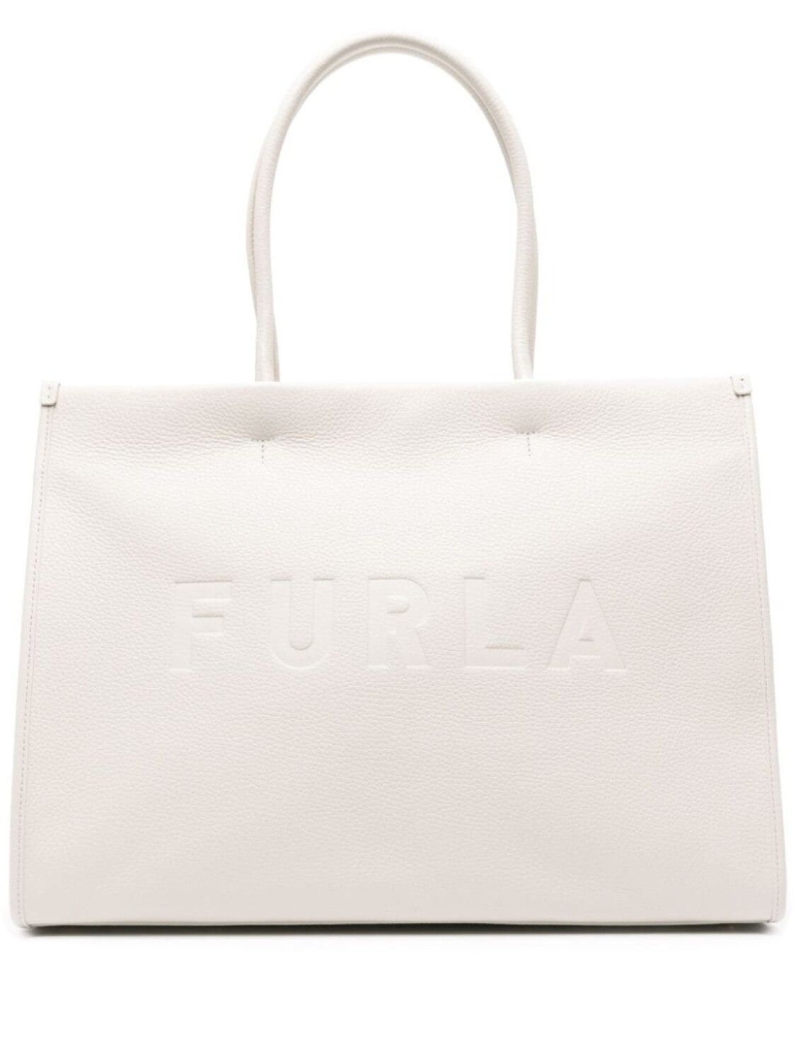 

Furla сумка-тоут с тисненым логотипом, нейтральный цвет