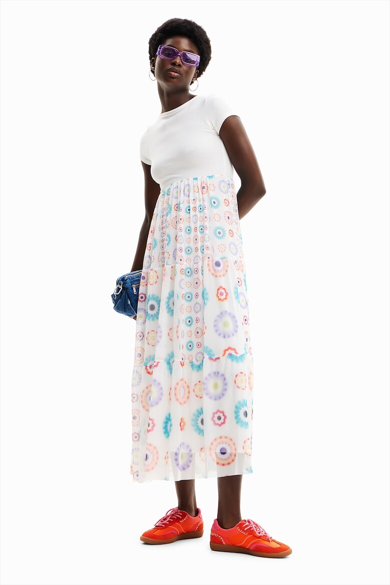 

Платье с вырезом Desigual, белый