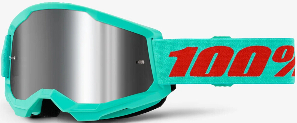 100% хромированные очки для мотокросса Strata 2 Essential 1, светло-синий