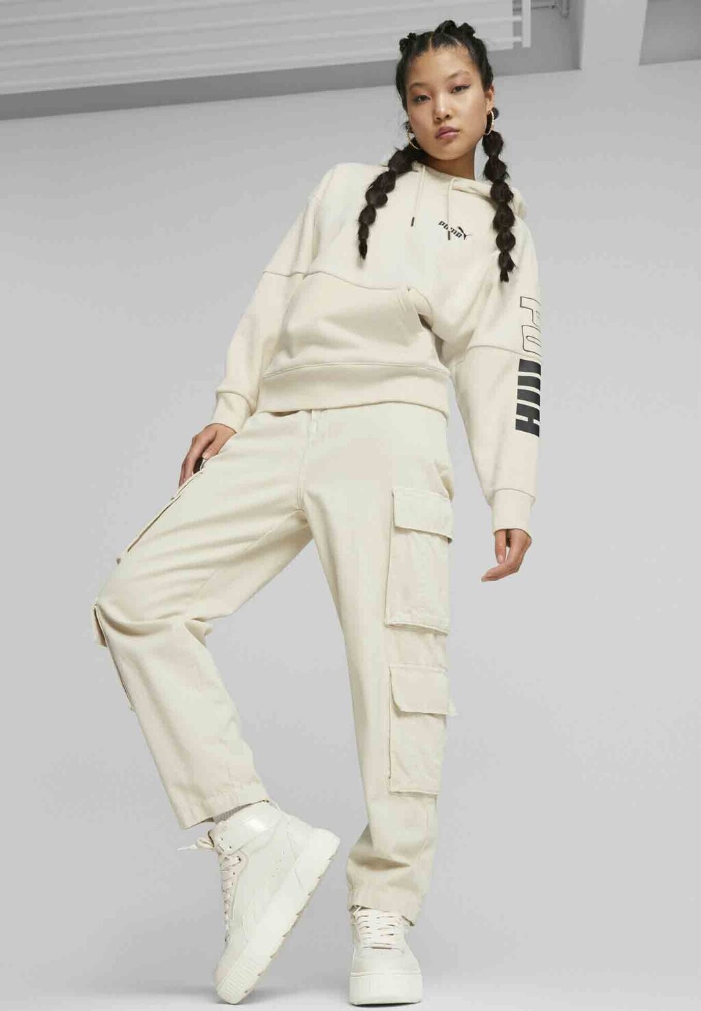 

Толстовка Puma POWER HIGH NECK WINTERIZED, цвет alpine snow