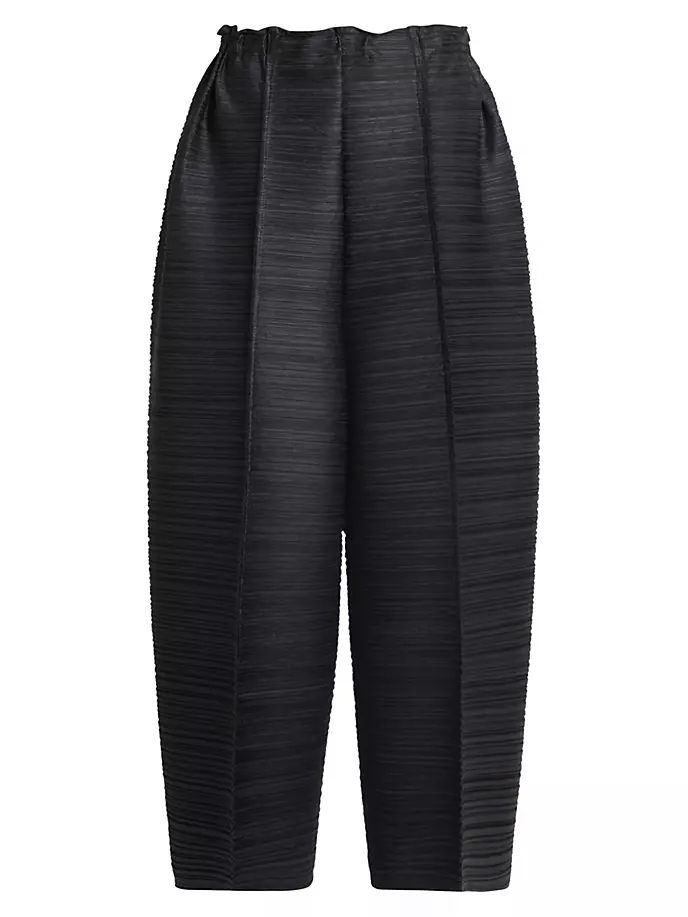 Широкие брюки Bounce Pleats Please Issey Miyake, черный