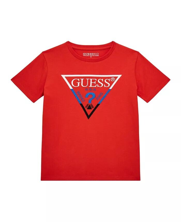 

Футболка с короткими рукавами и вышивкой Big Boys Guess, красный
