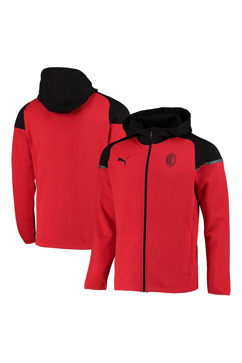 

Повседневная куртка с капюшоном AC Milan Puma, красный