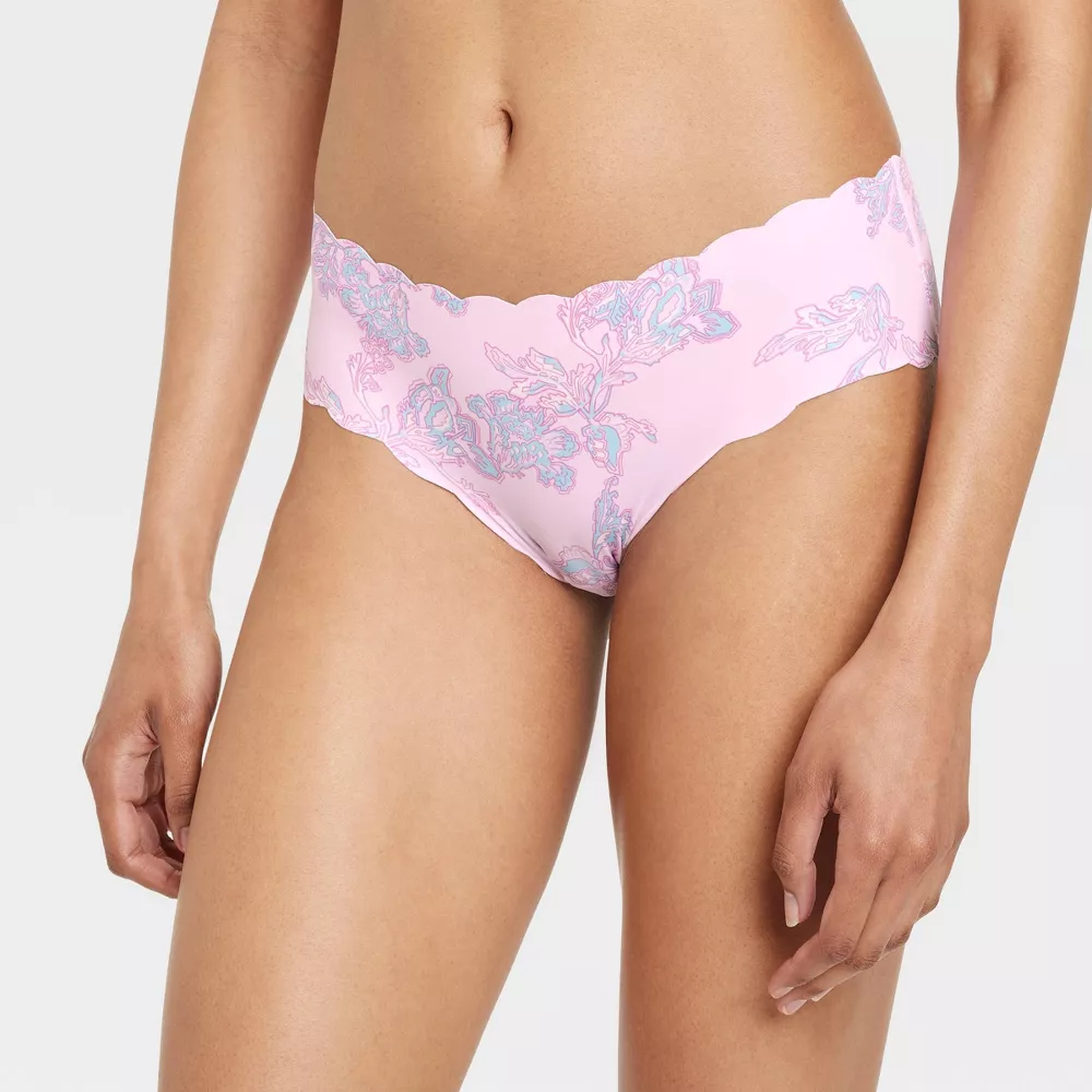 

Женское нижнее белье Invisible Edge Cheeky с фестончатым краем - Auden, цвет Pink Ornamental Floral