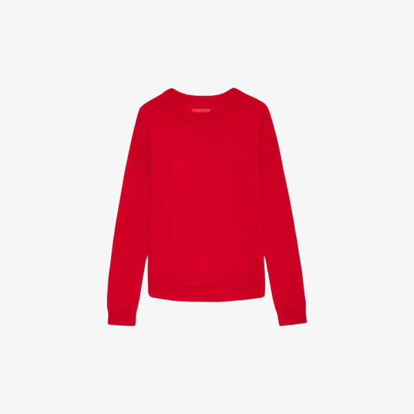 

Кашемировый джемпер с нашивками Cici Zadig&Voltaire, красный