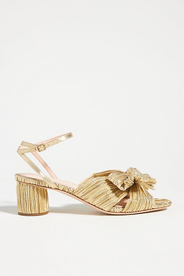 

Босоножки на каблуке Loeffler Randall Dahlia, золото