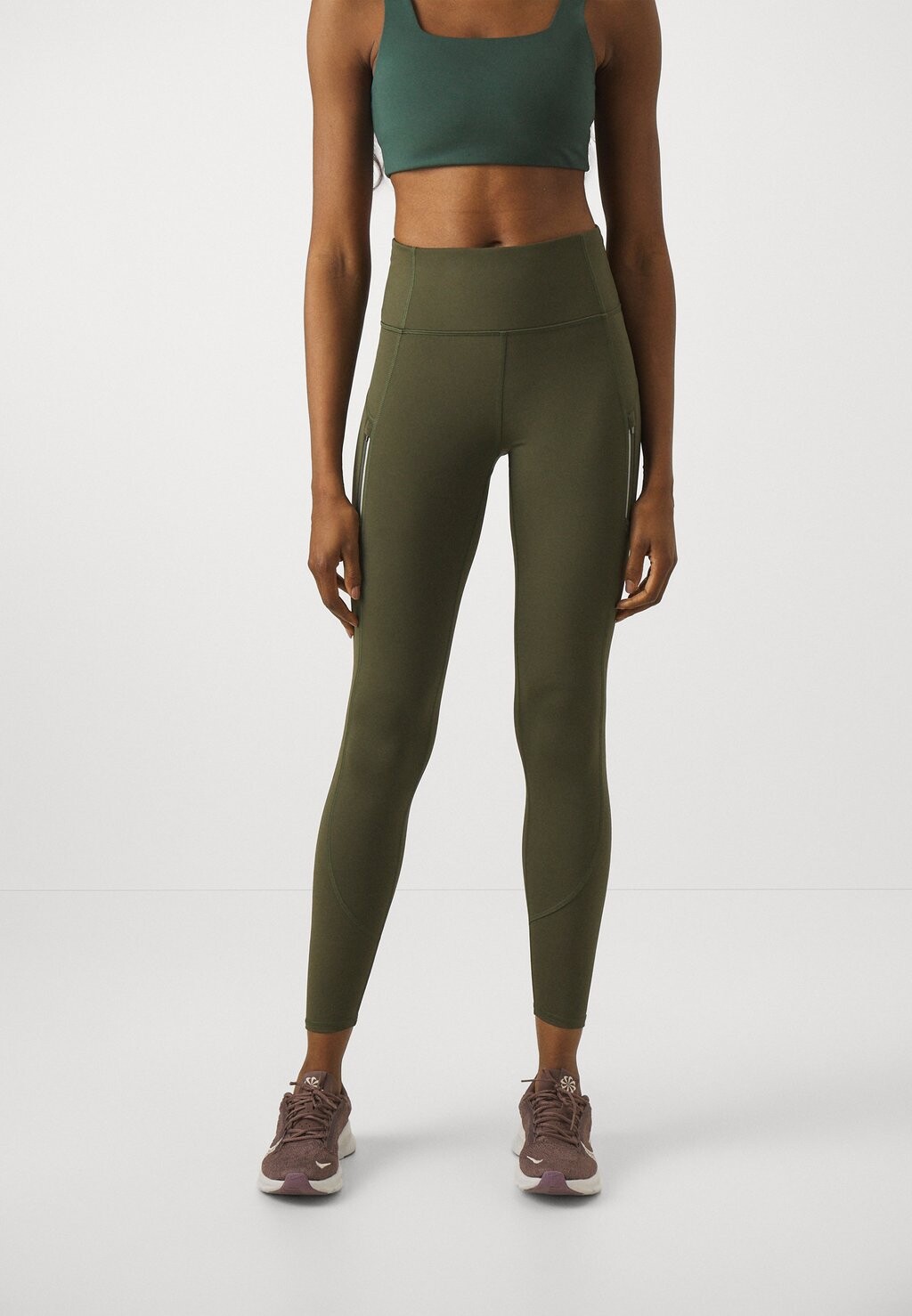 Леггинсы RAINIER Athleta, цвет aspen olive