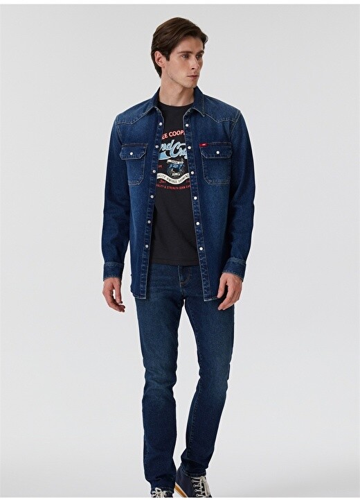 

Мужская джинсовая рубашка оверсайз Lee Cooper