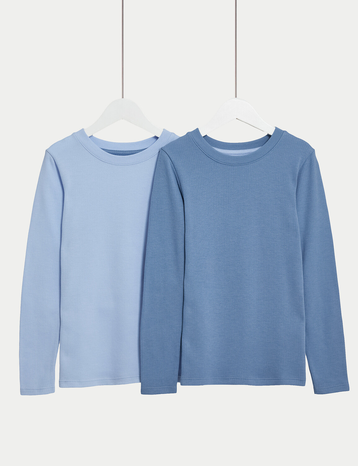 

2 пары футболок из смесового хлопка (2–14 лет) Marks & Spencer, синий микс