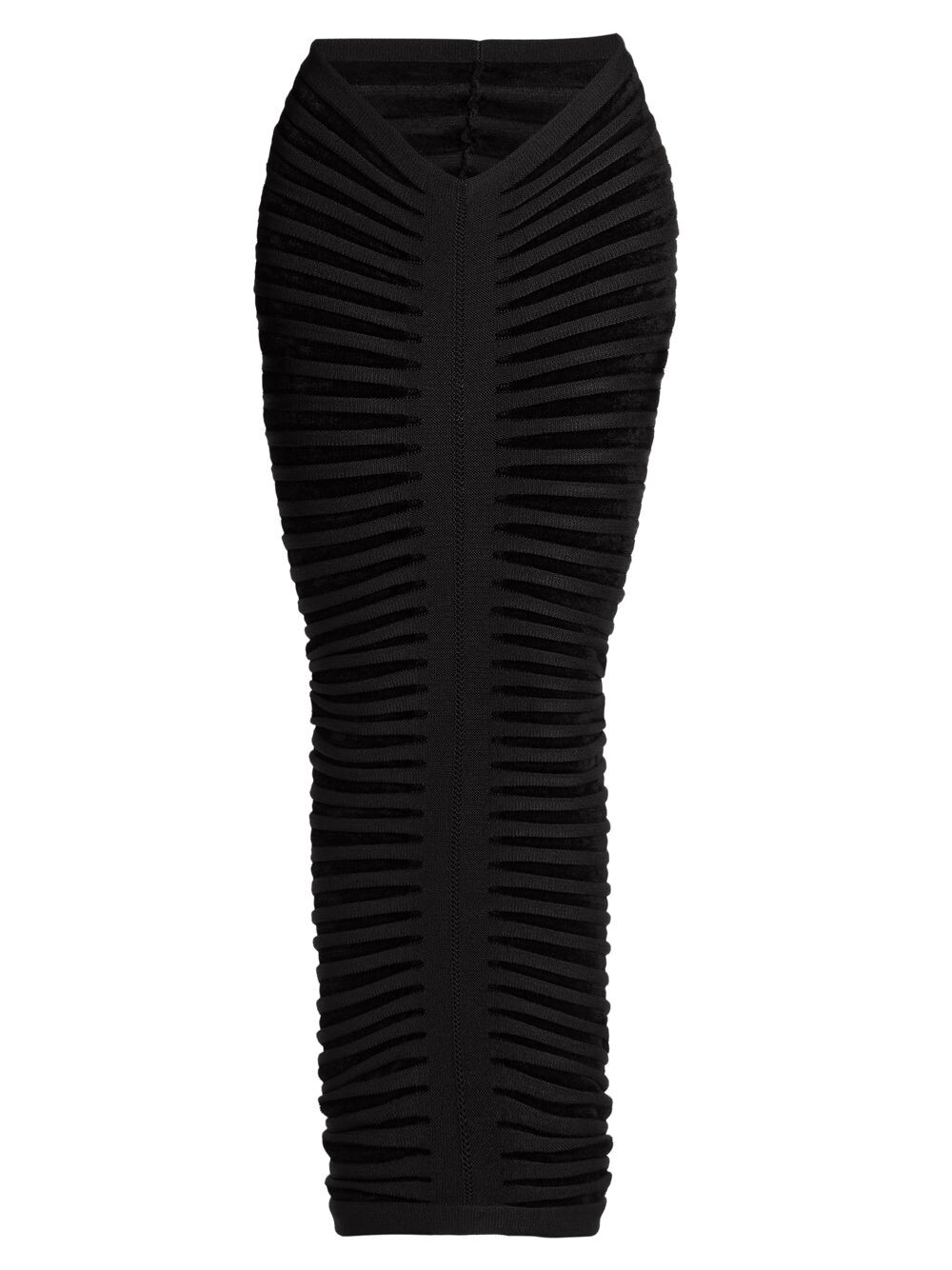 

Макси-юбка с 3D рюшами Alaïa, черный