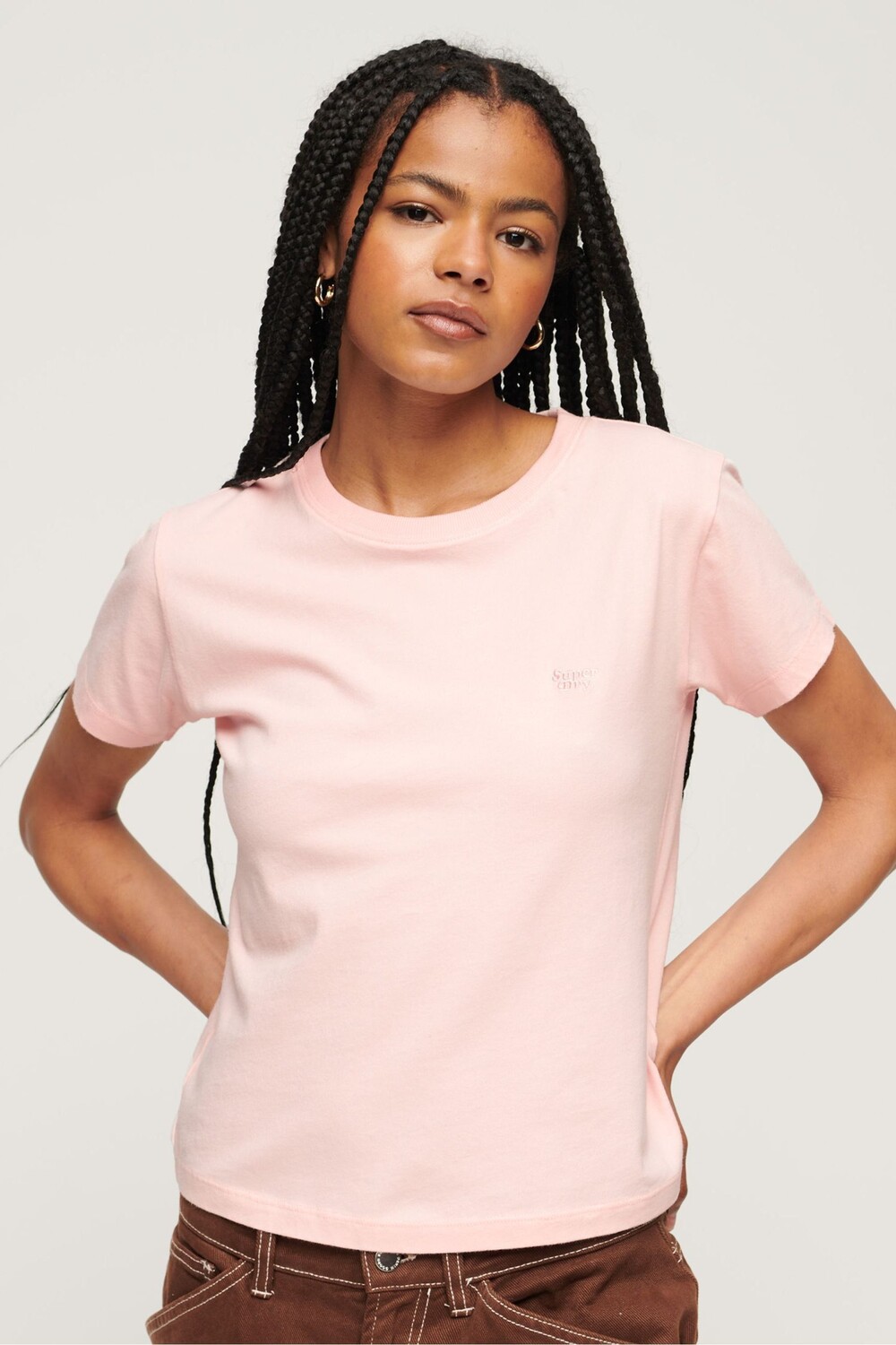 

Футболка с логотипом Essential '90s Superdry, розовый