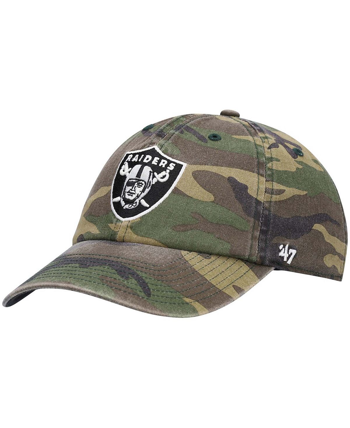 

Мужская камуфляжная регулируемая шапка '47 Las Vegas Raiders Woodland Clean Up '47 Brand