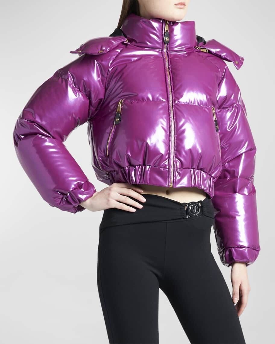 

Укороченная пуховая куртка Versace Jeans Couture, Фиолетовый