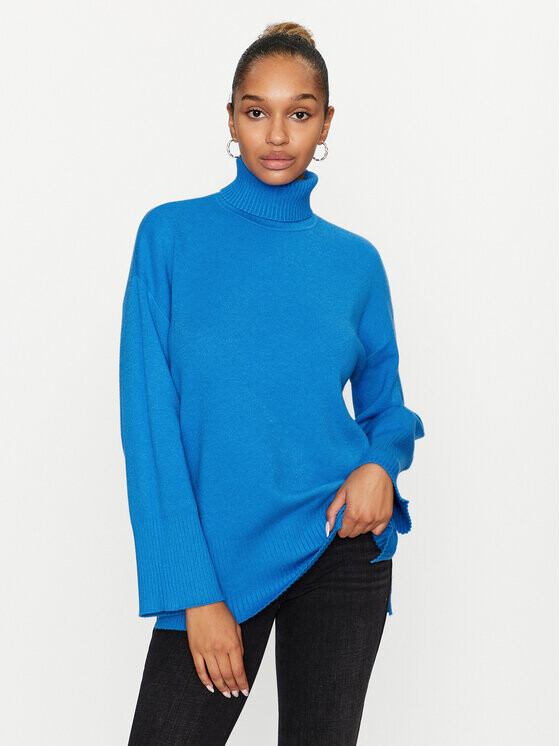 

Свитер-водолазка свободного кроя Vero Moda, синий