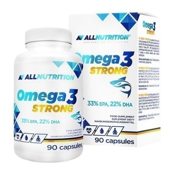 allnutrition omega 3 омега 3 жирные кислоты 90 шт Allnutrition Omega 3 Strong омега 3 жирные кислоты, 90 шт.