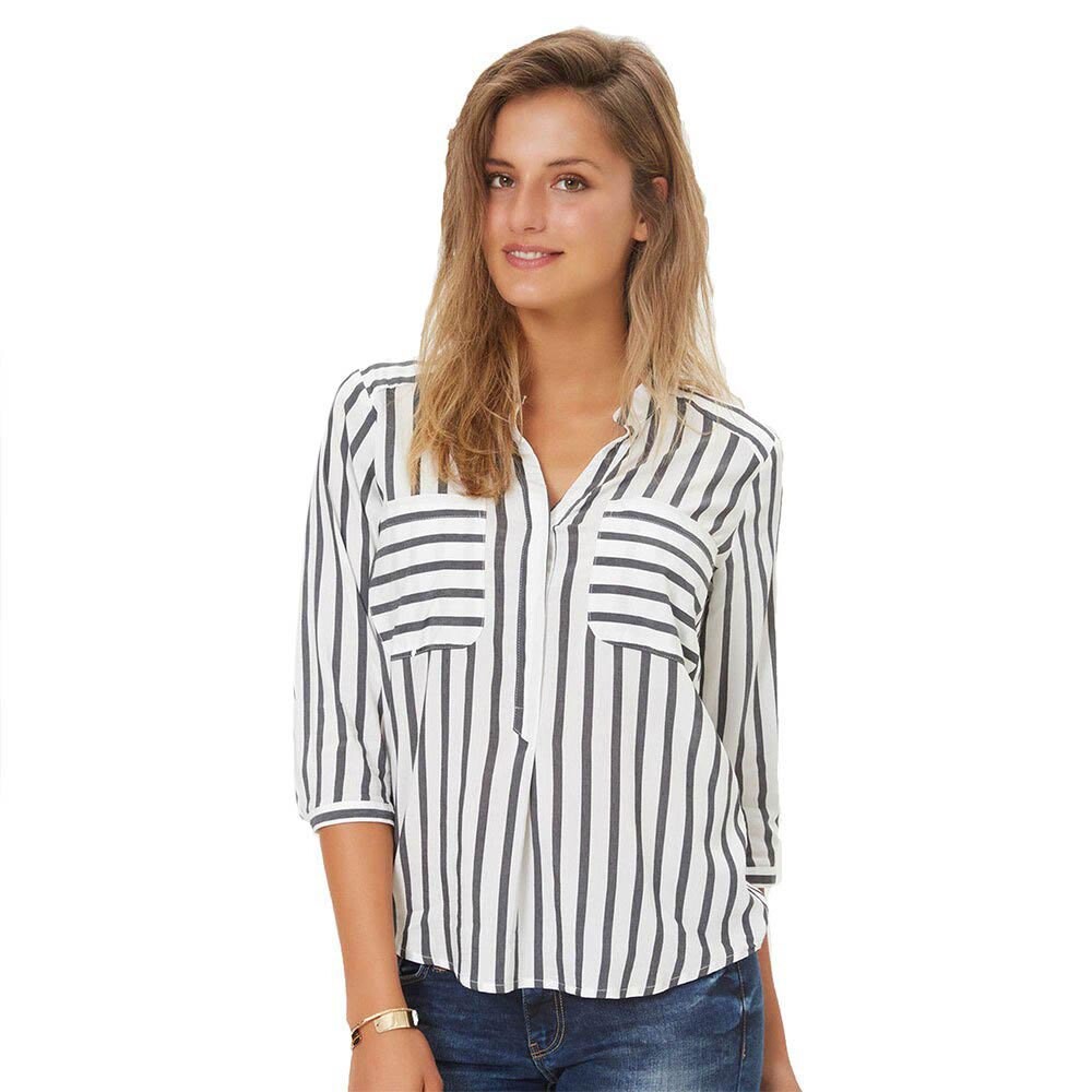 

Рубашка Vero Moda Erika Stripe 3/4, белый