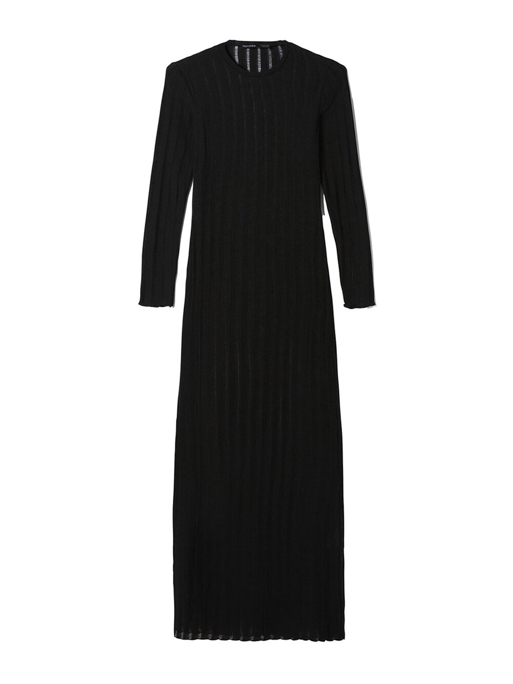 Вязанное платье Bershka, черный цена и фото