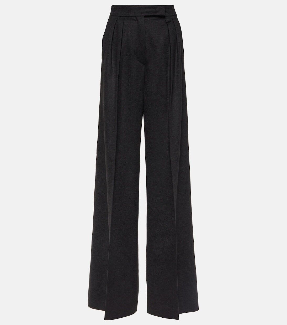 

Широкие брюки werther из верблюжьей шерсти Max Mara, черный