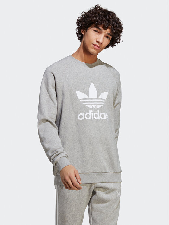 цена Толстовка обычного кроя Adidas, серый