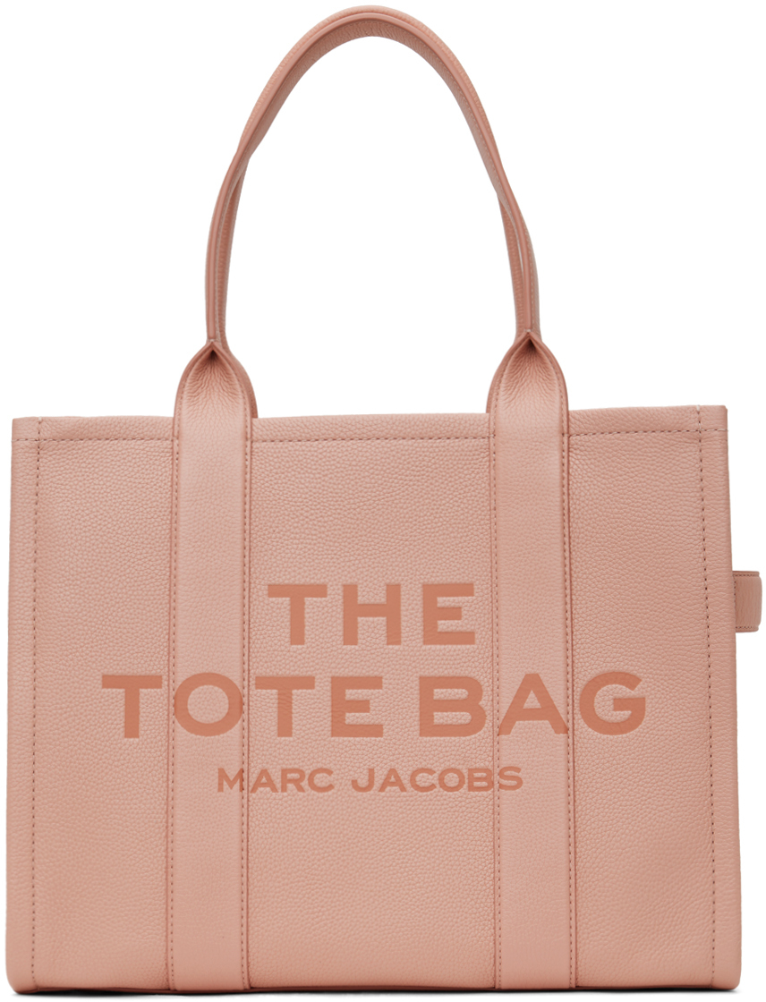 кожаная сумка тоут marc jacobs Розовая большая кожаная сумка-тоут Marc Jacobs
