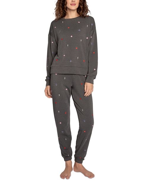 

Флисовый пижамный комплект Love Life PJ Salvage, цвет Black
