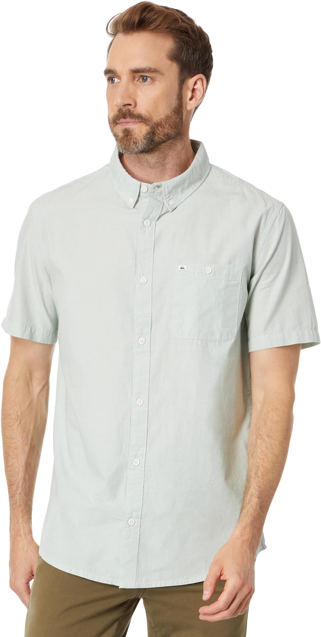 

Рубашка Winfall Short Sleeve Quiksilver, цвет Iceberg Green