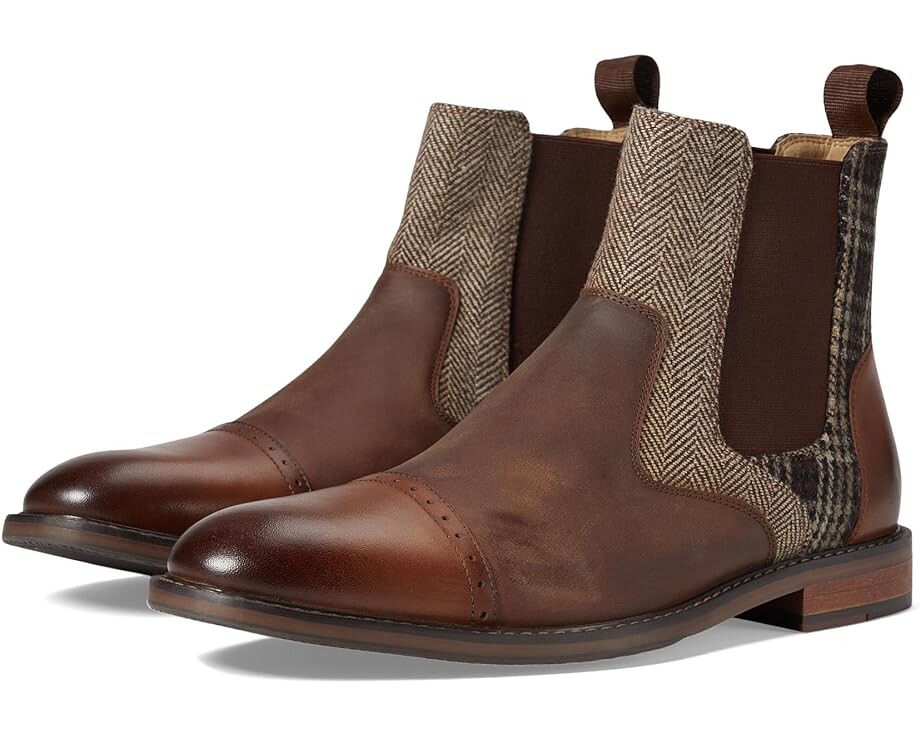 Ботинки Stacy Adams Finney Cap Toe Chelsea Boot, цвет Brown Multi цена и фото