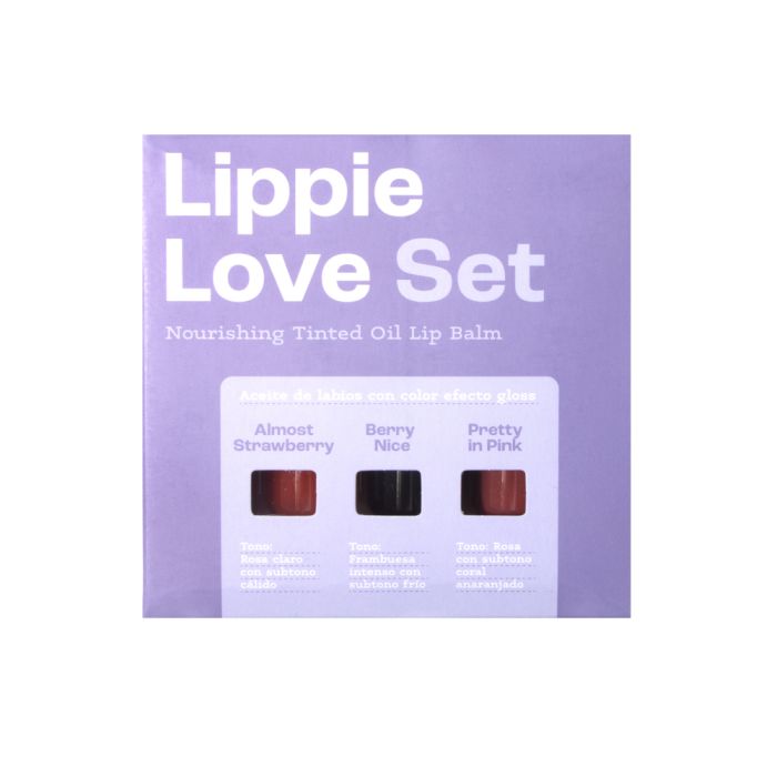 Набор косметики Lippie Love Aceites de Labios Set Lylak Beauty, 3 unidades