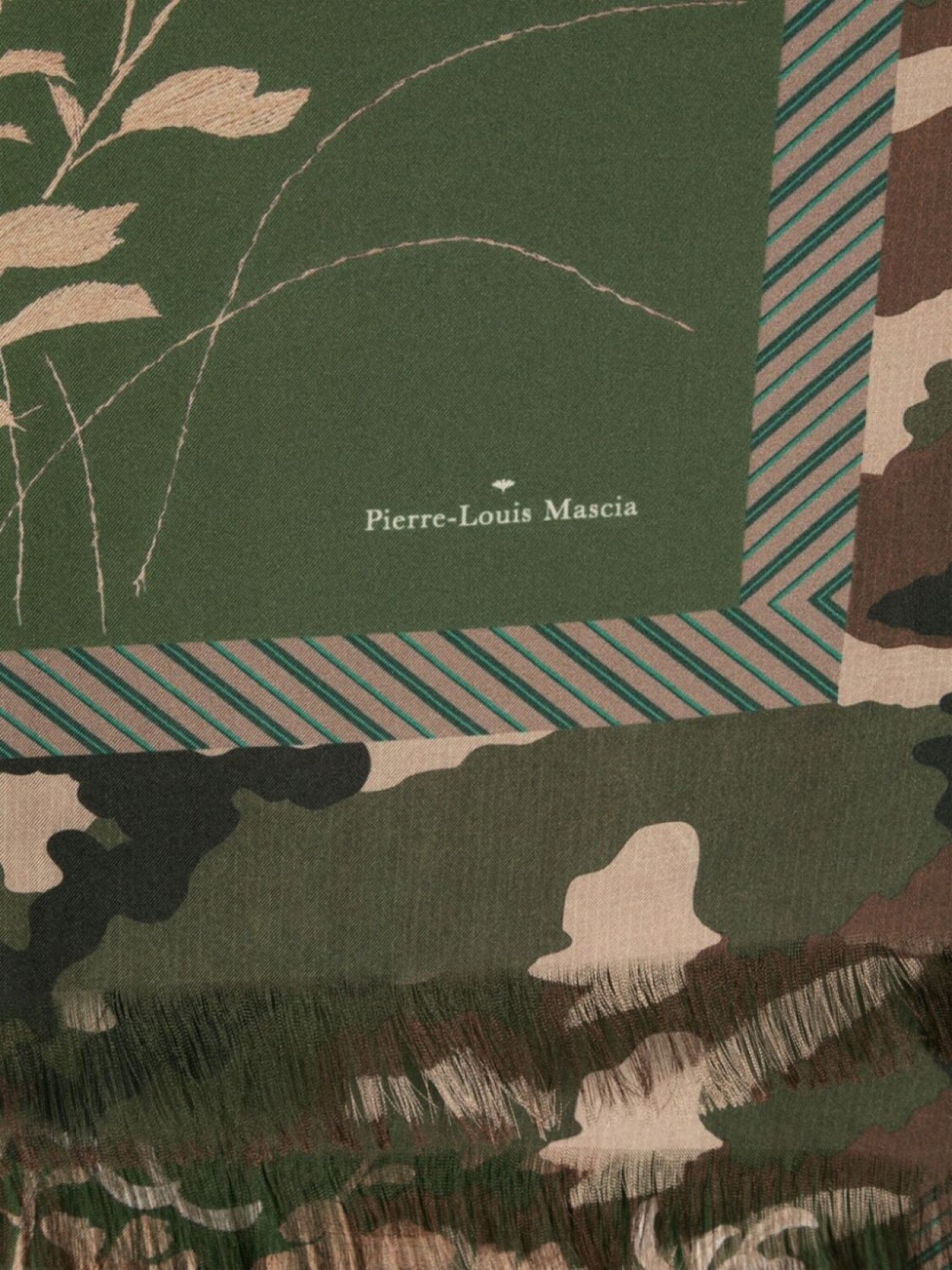 

Pierre-Louis Mascia шарф из алоэ, зеленый
