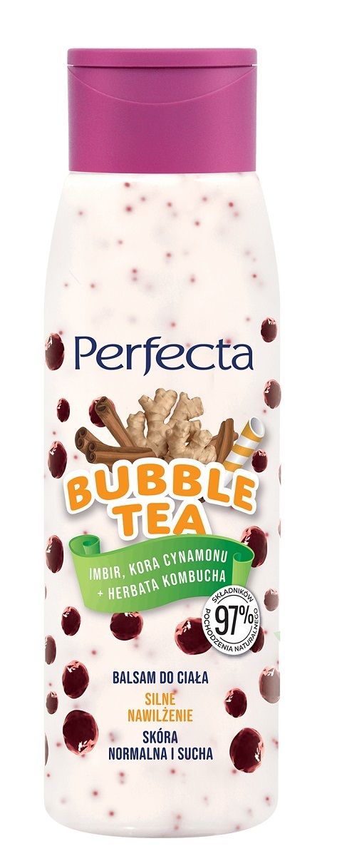 цена Perfecta Bubble Tea Imbir, Kora Cynamonu + Herbata Kombucha лосьон для тела, 400 ml