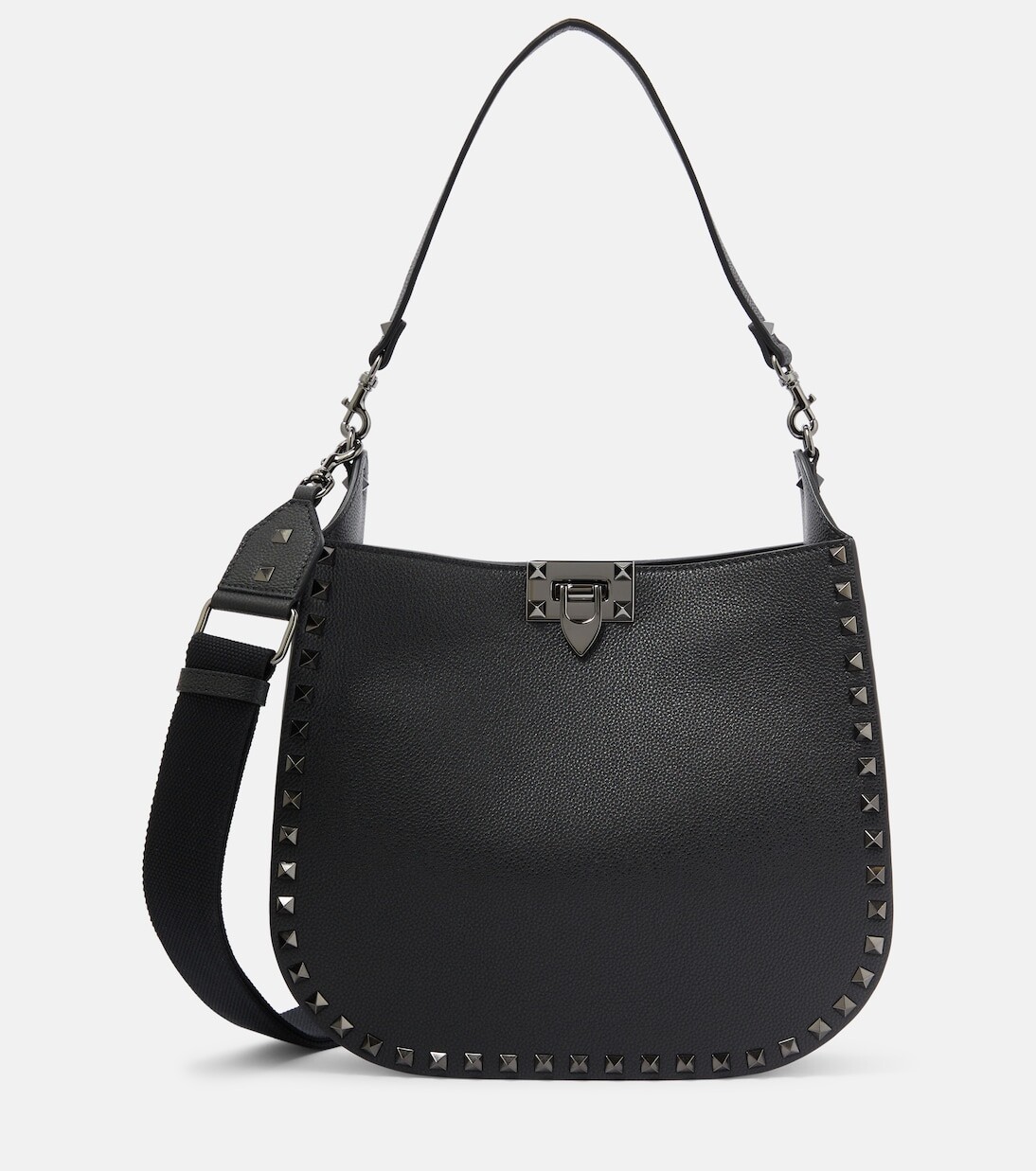 

Кожаная сумка через плечо rockstud Valentino Garavani, черный