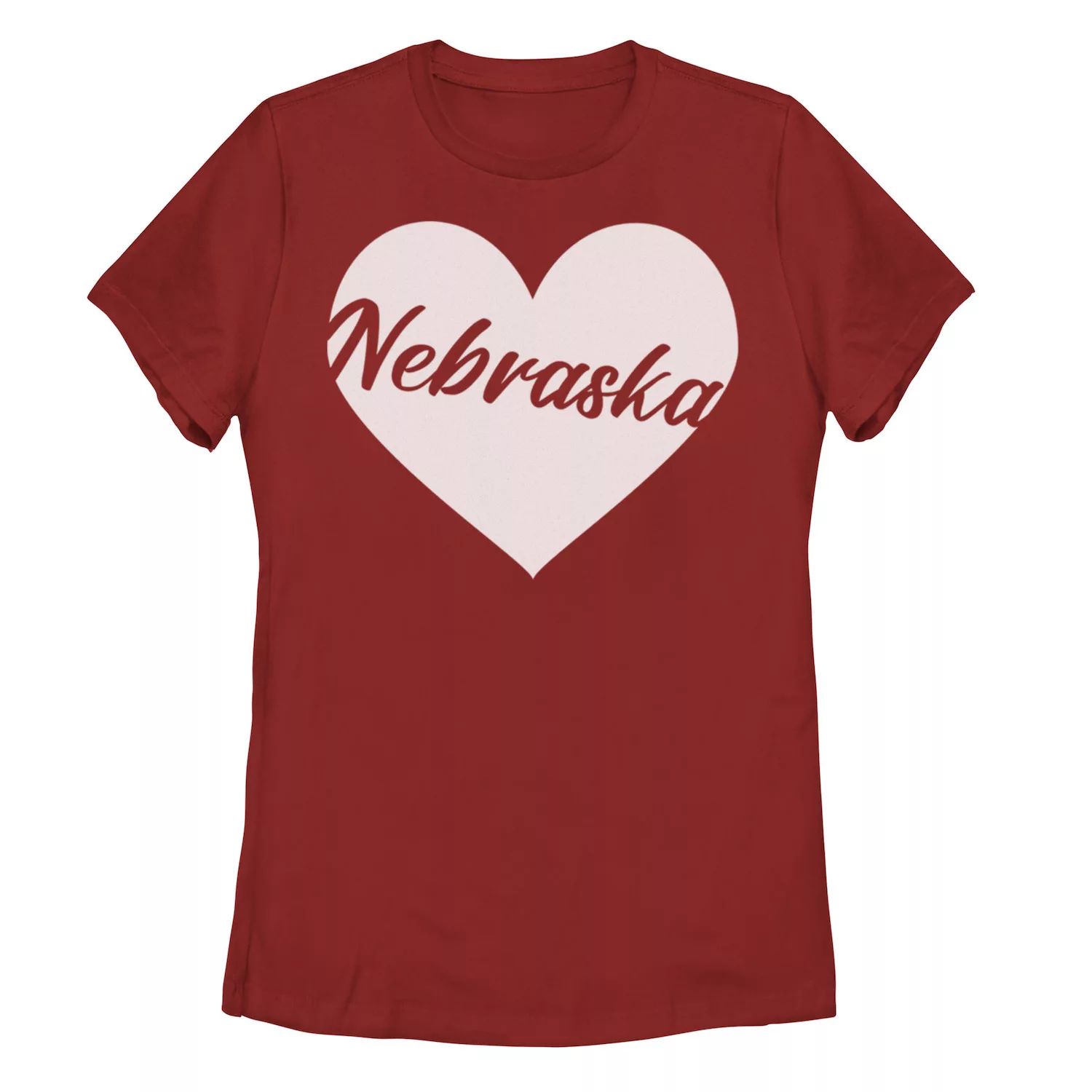 Детская футболка с рисунком «Небраска» и вырезом в форме сердца детская футболка цветочный орнамент в форме сердца любовь 164 синий