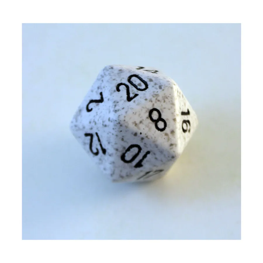 

d20 34 мм Арктический камуфляж, Dice - Speckled - d10 & d20 (Chessex)