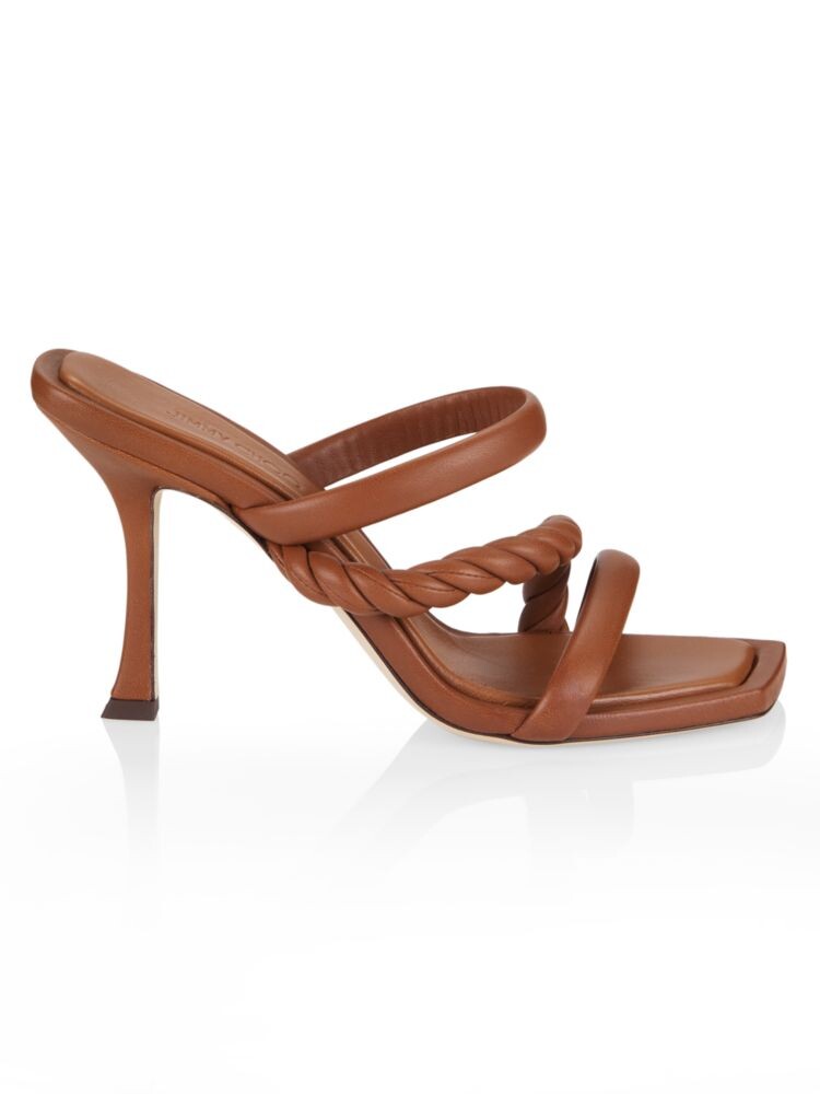 

Кожаные мюли Diosa 90 Jimmy Choo, цвет Tan