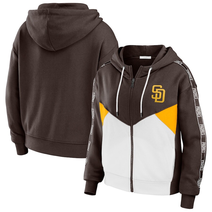 

Толстовка на молнии WEAR by Erin Andrews San Diego Padres, коричневый