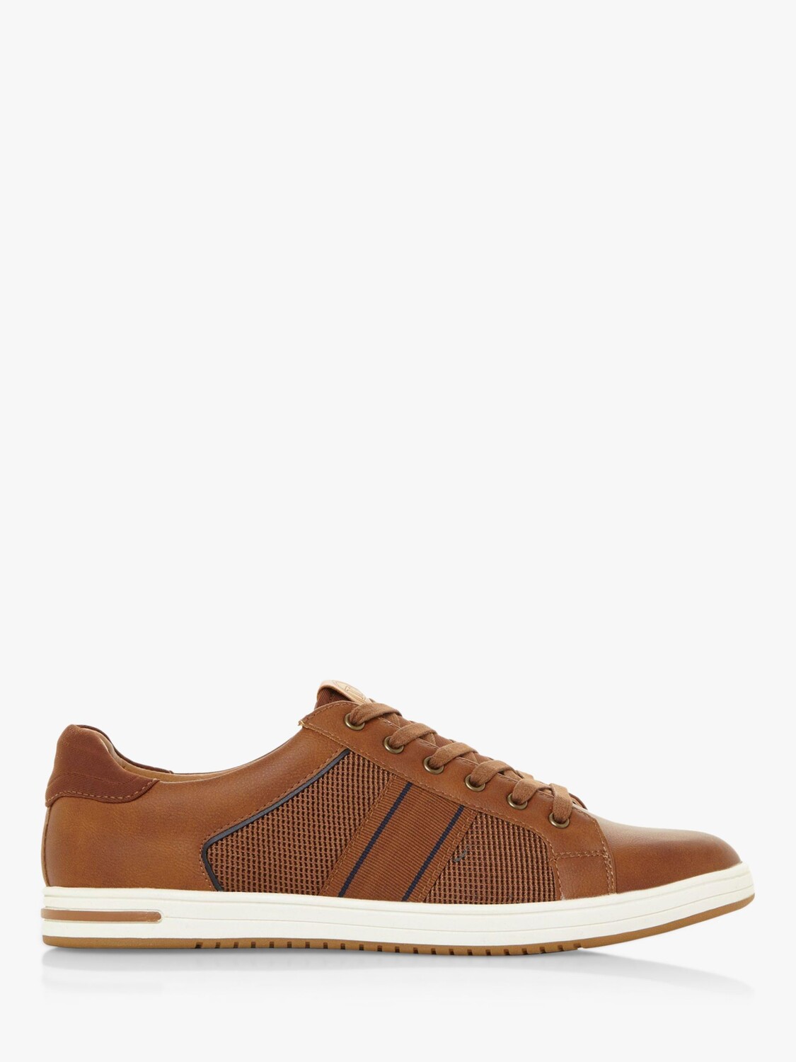 

Широкие кроссовки Dune Trues Stripe Panel, светло-коричневые, Коричневый