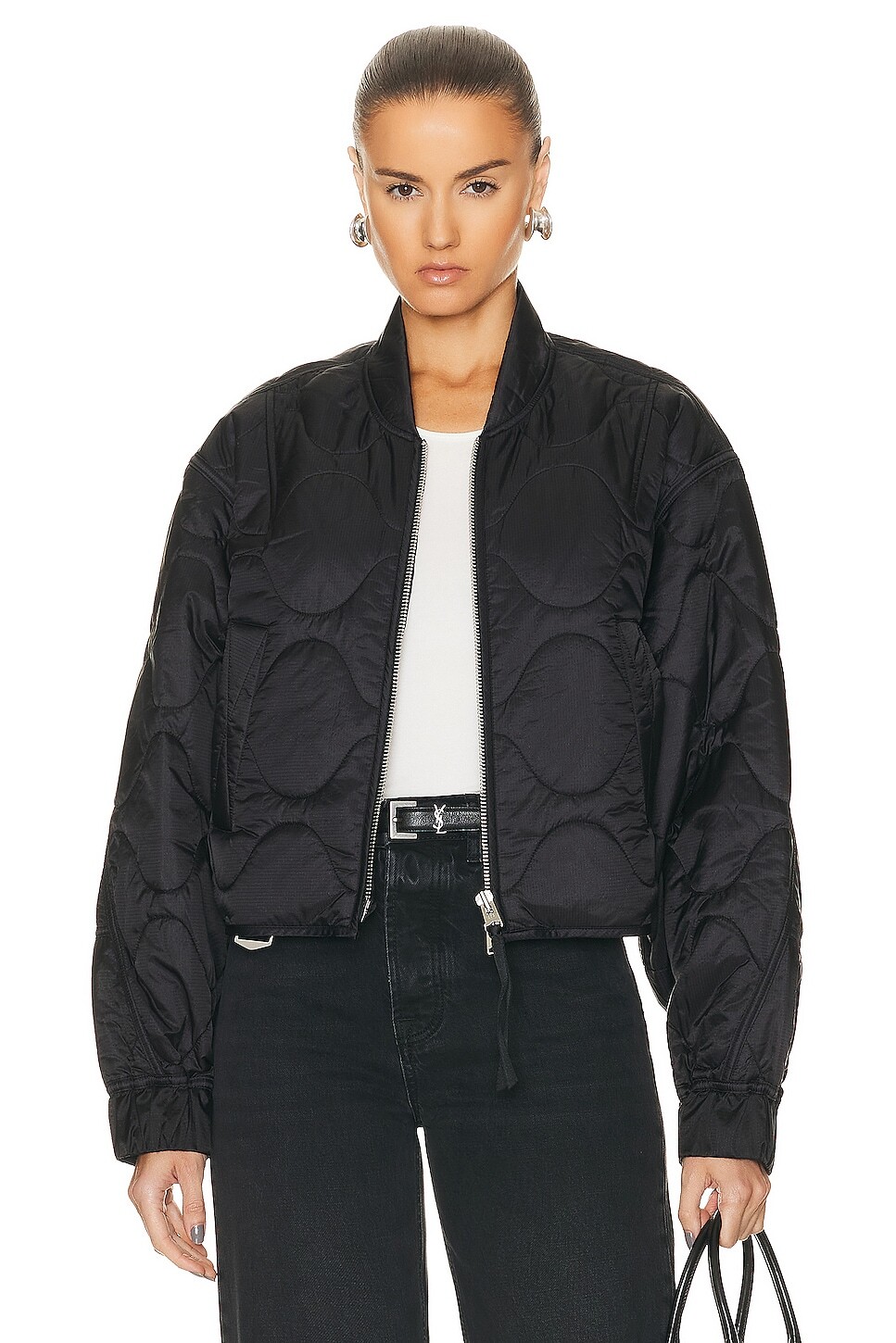 

Куртка Agolde X Shoreditch Ski Club Iona Quilted, черный