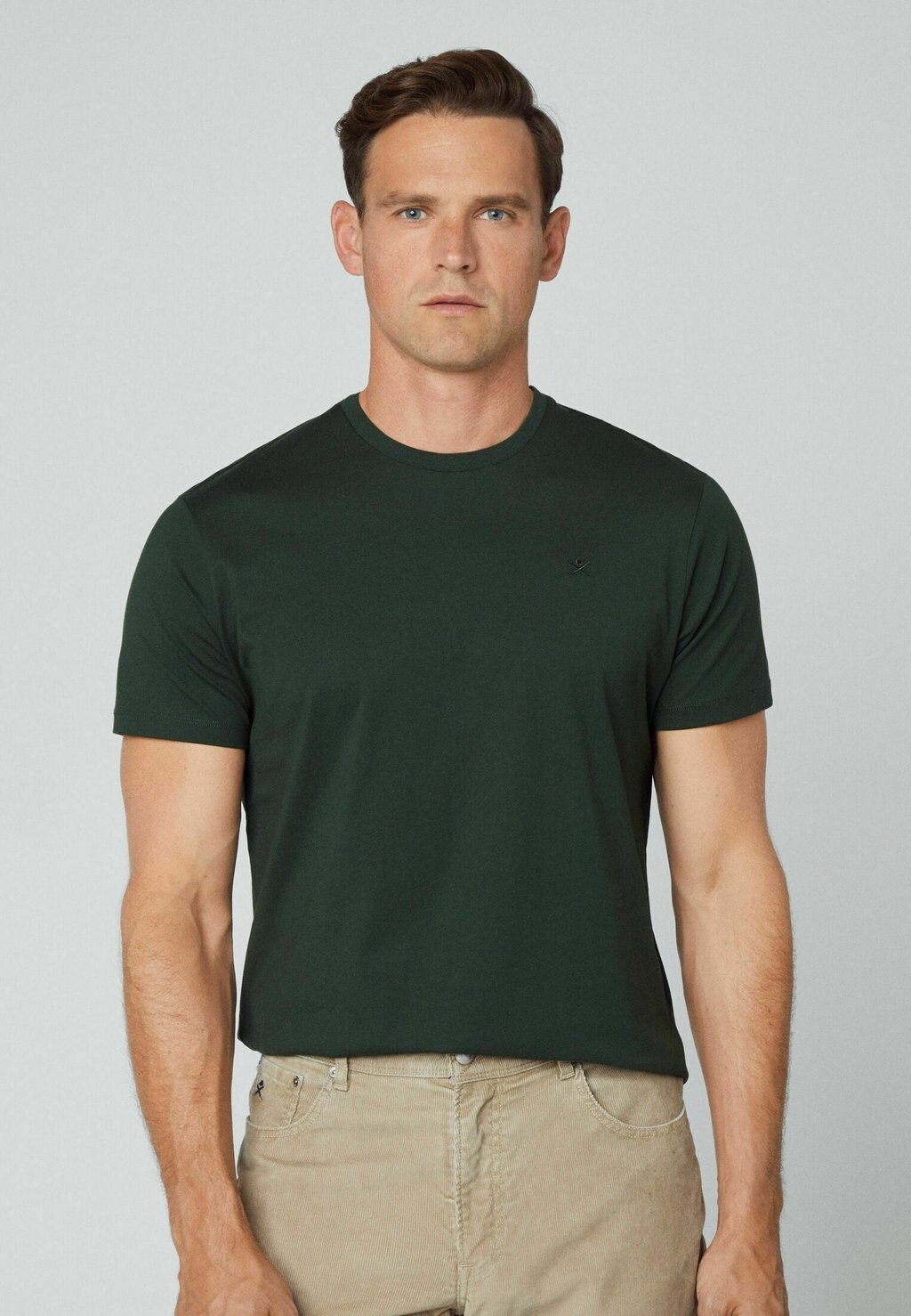 

Футболка базовая Pima Hackett London, цвет dark green