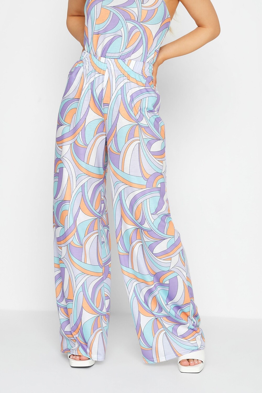 

Широкие брюки Swirl PixieGirl Petite, фиолетовый
