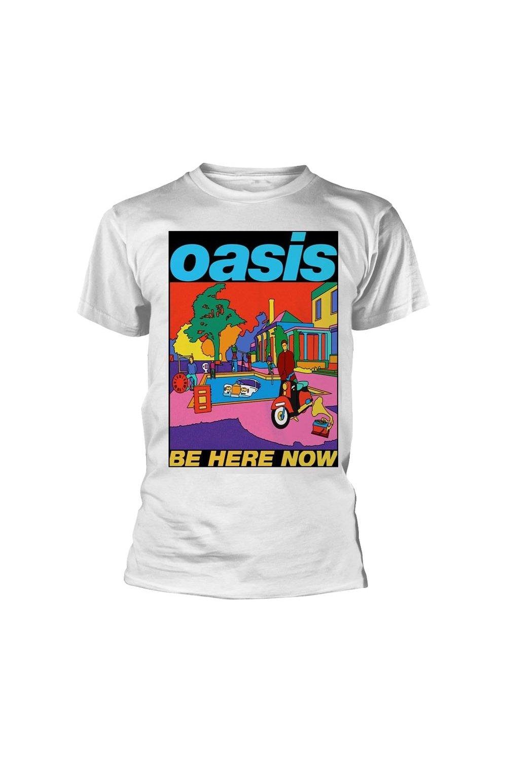 Футболка «Будь здесь и сейчас» Oasis, белый